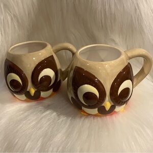 Owl Coffee Cup Mugs Set - Mesa Home Products - Qty. 2